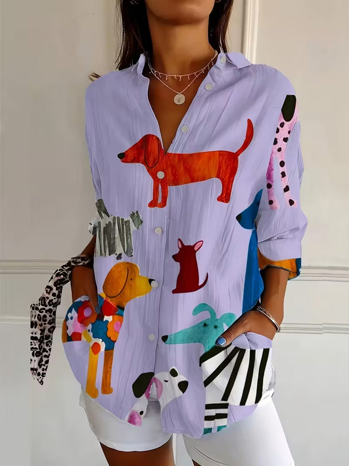 Marlo | Colourful Pups Shirt