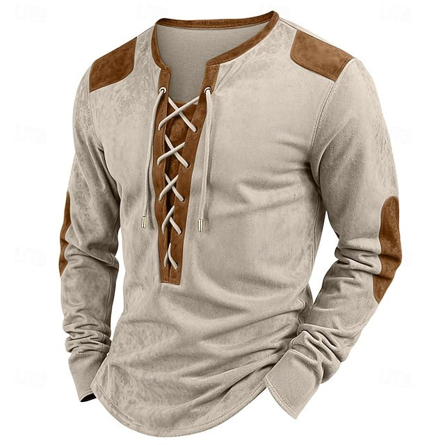 Keith | Men's Henley Long Sleeve T-Shirt