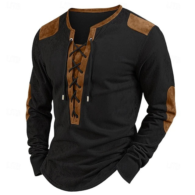 Keith | Men's Henley Long Sleeve T-Shirt