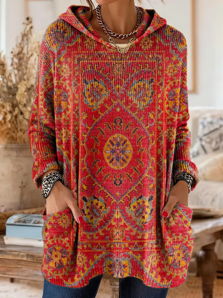 Andrea | Ethnic Print Hooded Tunic