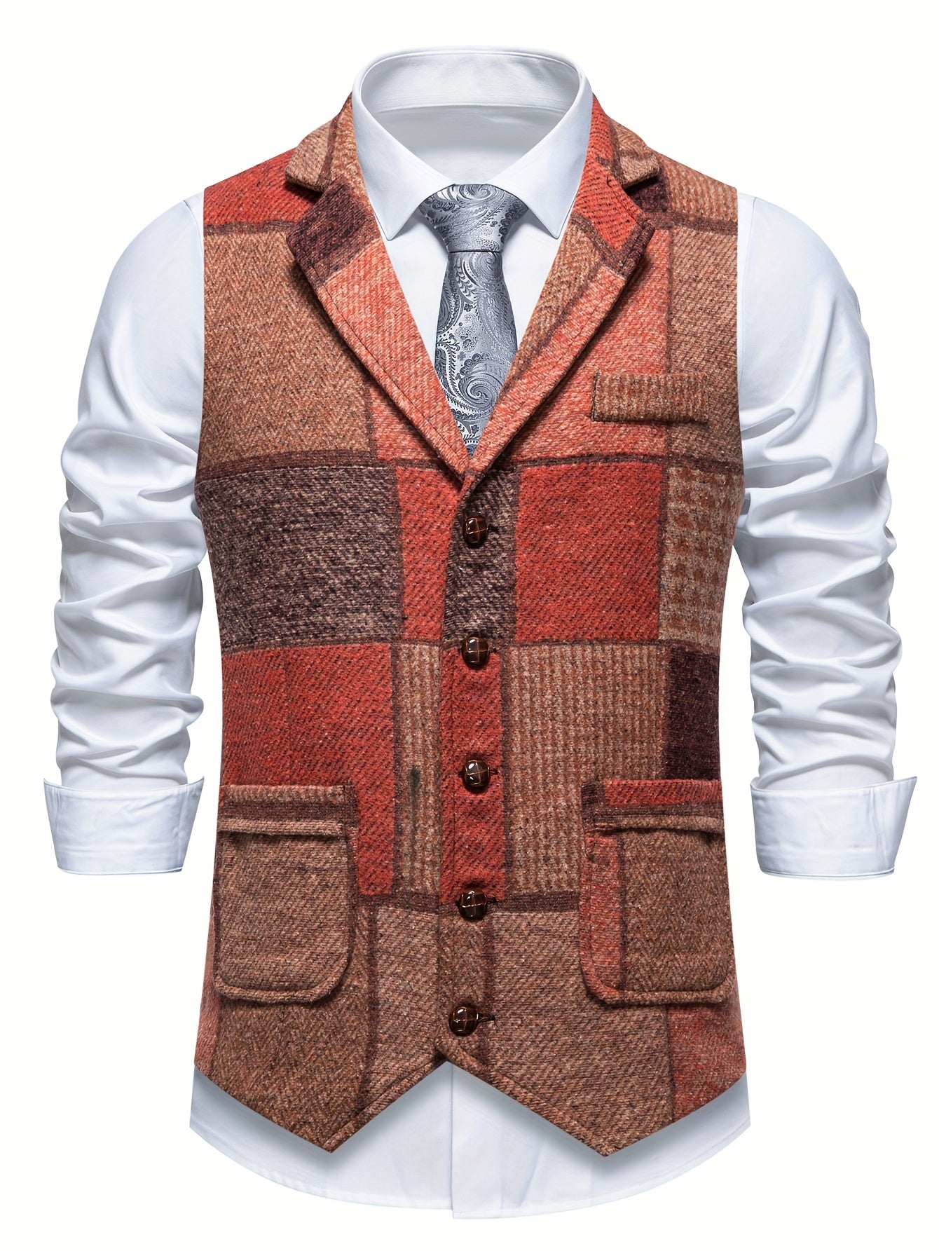 Tyler | Men’s Structured Tweed Vest