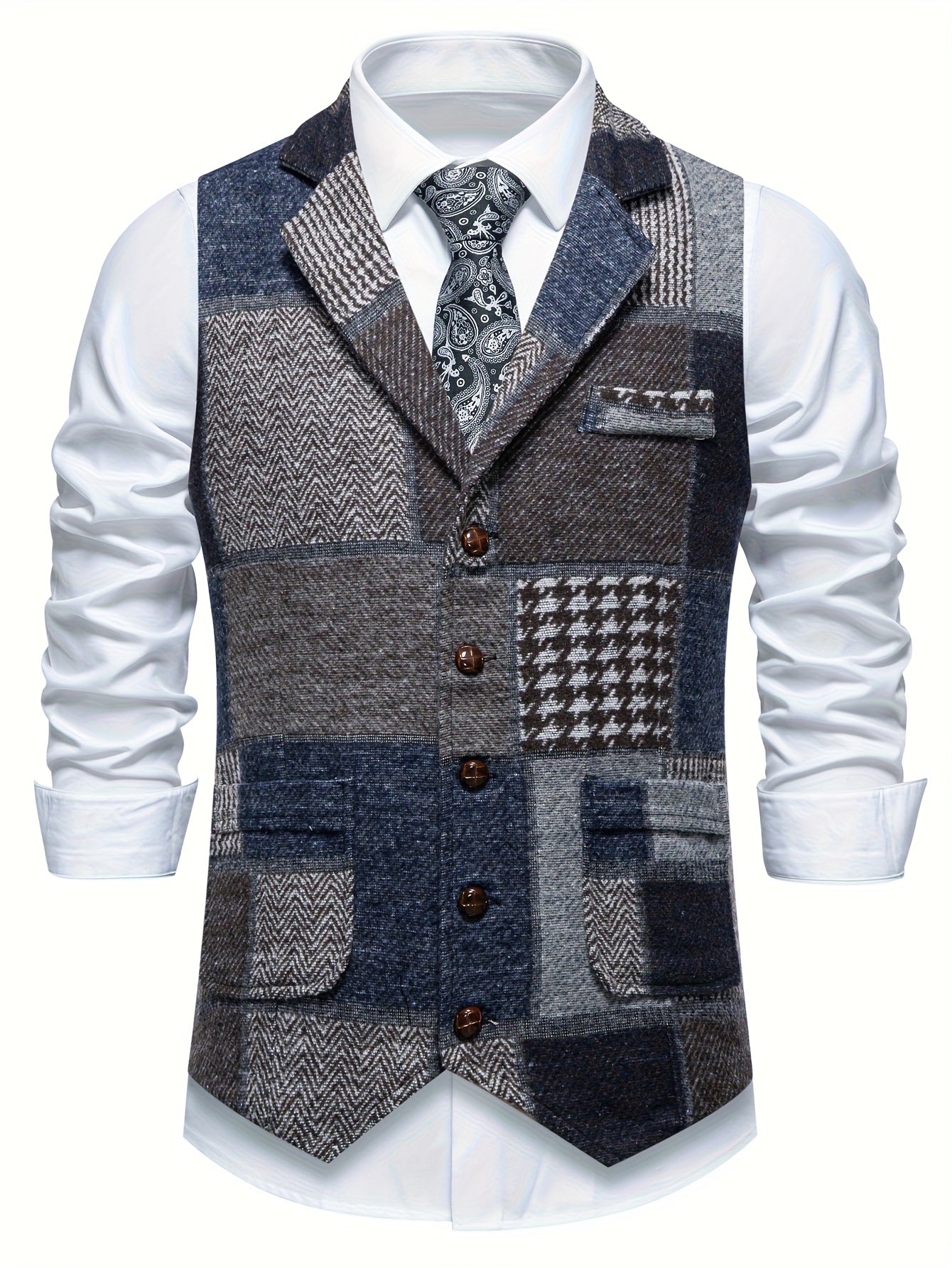 Tyler | Men’s Structured Tweed Vest