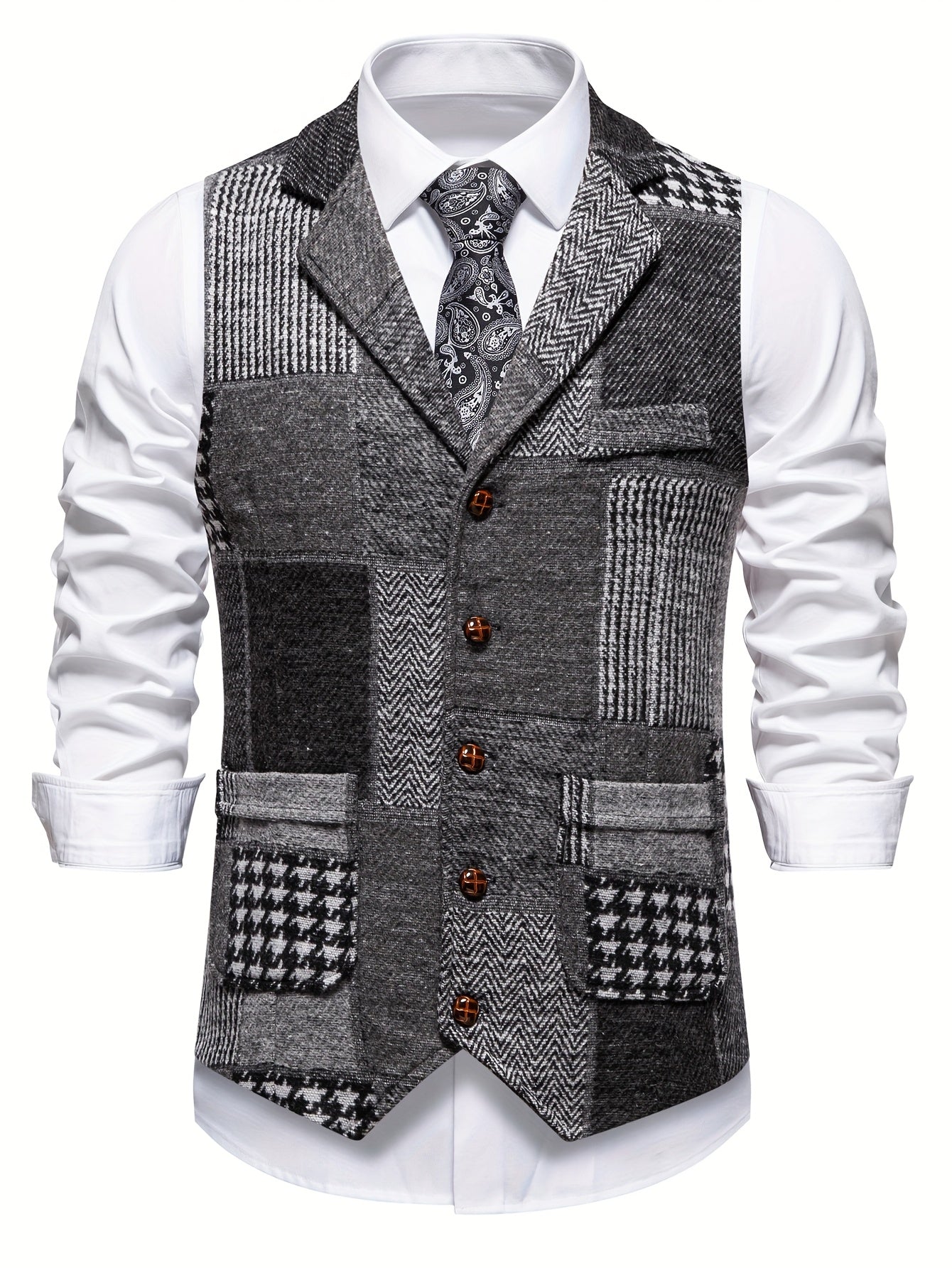 Tyler | Men’s Structured Tweed Vest