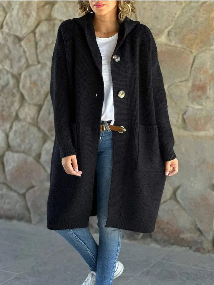 Celion | Knitted Coat with Hood