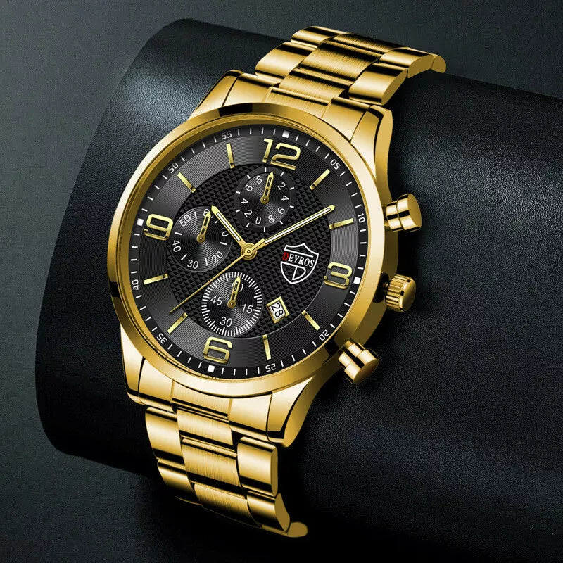 Executive Stainless Steel Wrist Watch
